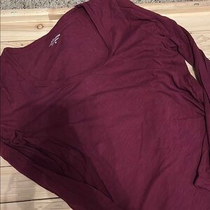 J. Crew Vintage Cotton Burgundy Tee